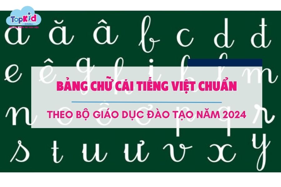 Bảng chữ cái tiếng Việt chuẩn theo bộ giao dục đào tạo năm 2024