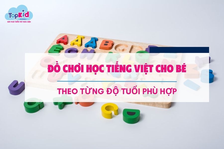 Đồ chơi học tiếng Việt cho bé theo độ tuổi mà ba mẹ cần biết