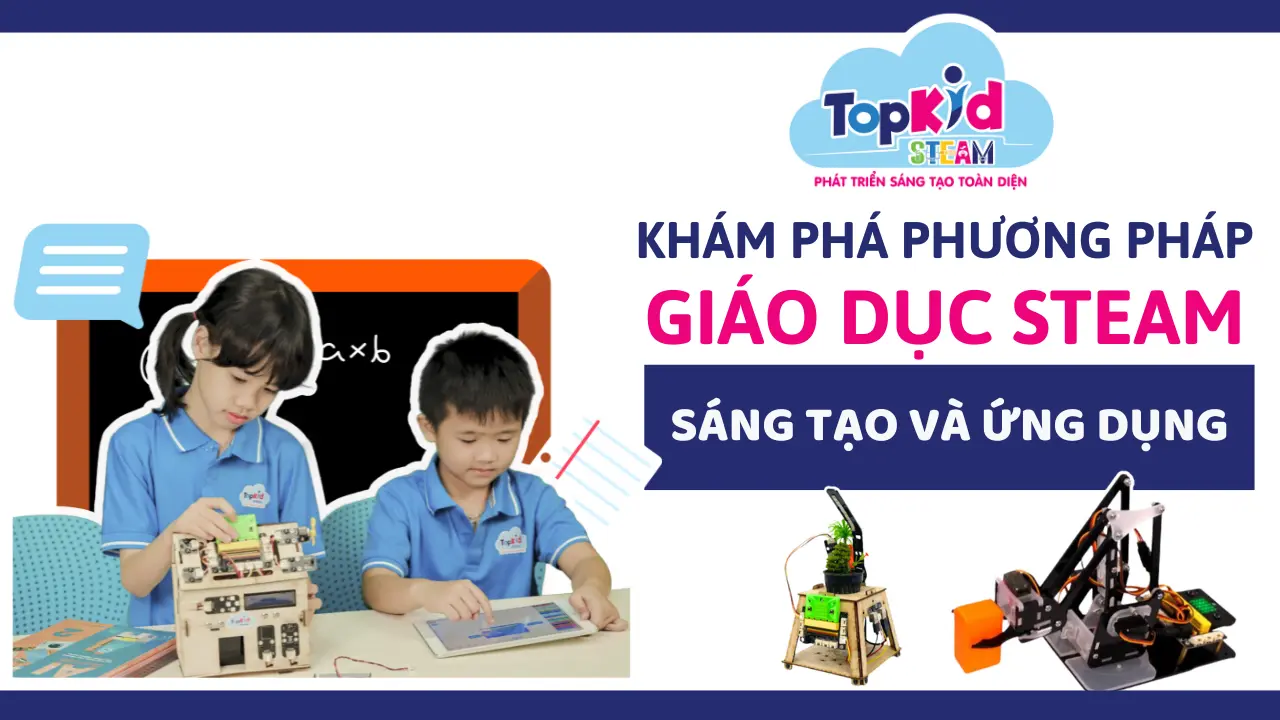 khám phá phương pháp giáo dục STEAM sáng tạo vào ứng dụng