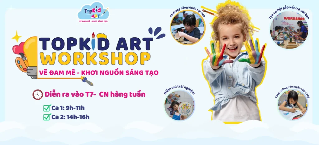 workshop dạy vẽ cho trẻ vào cuối tuần