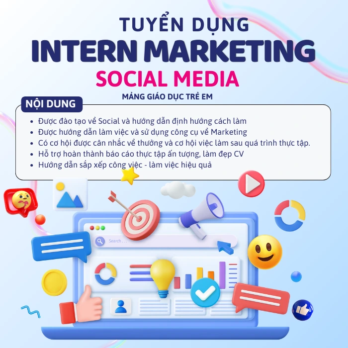 Tuyển dụng Intern Markrting