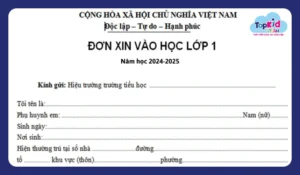 Thủ tục nhập học cho con vào tiểu học bố mẹ cần biết