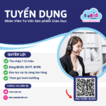 Tuyển dụng nhân viên tư vấn giáo dục