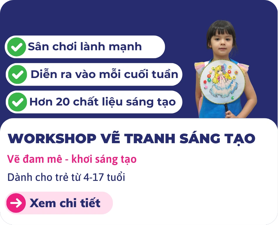 Workshop vẽ tranh sáng tạo cho trẻ em