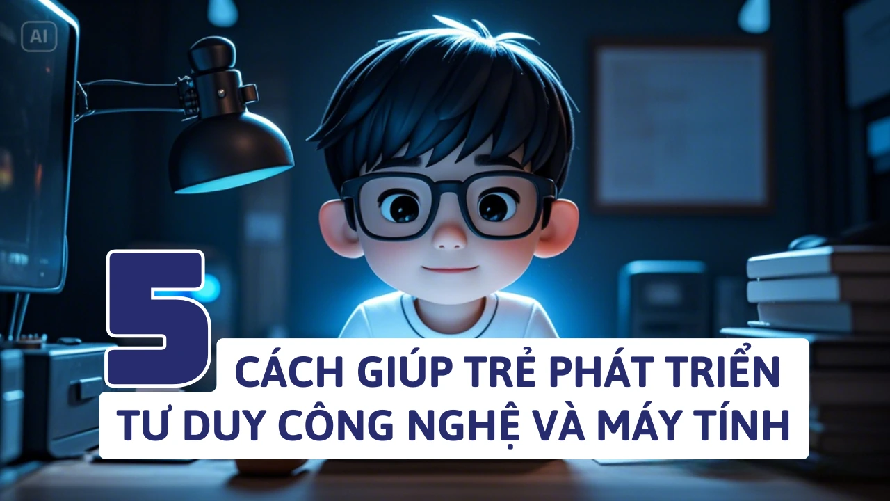 5 cách giúp trẻ phát triển tư duy công nghệ và máy tính