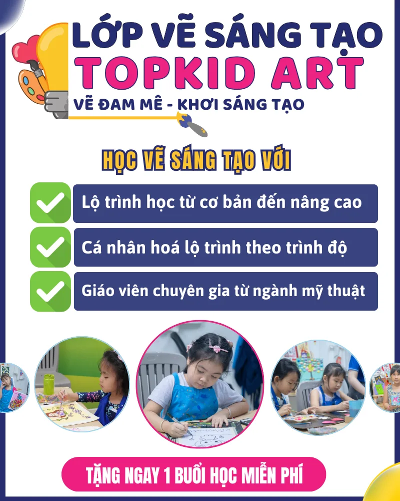 Popup học vẽ sáng tạo