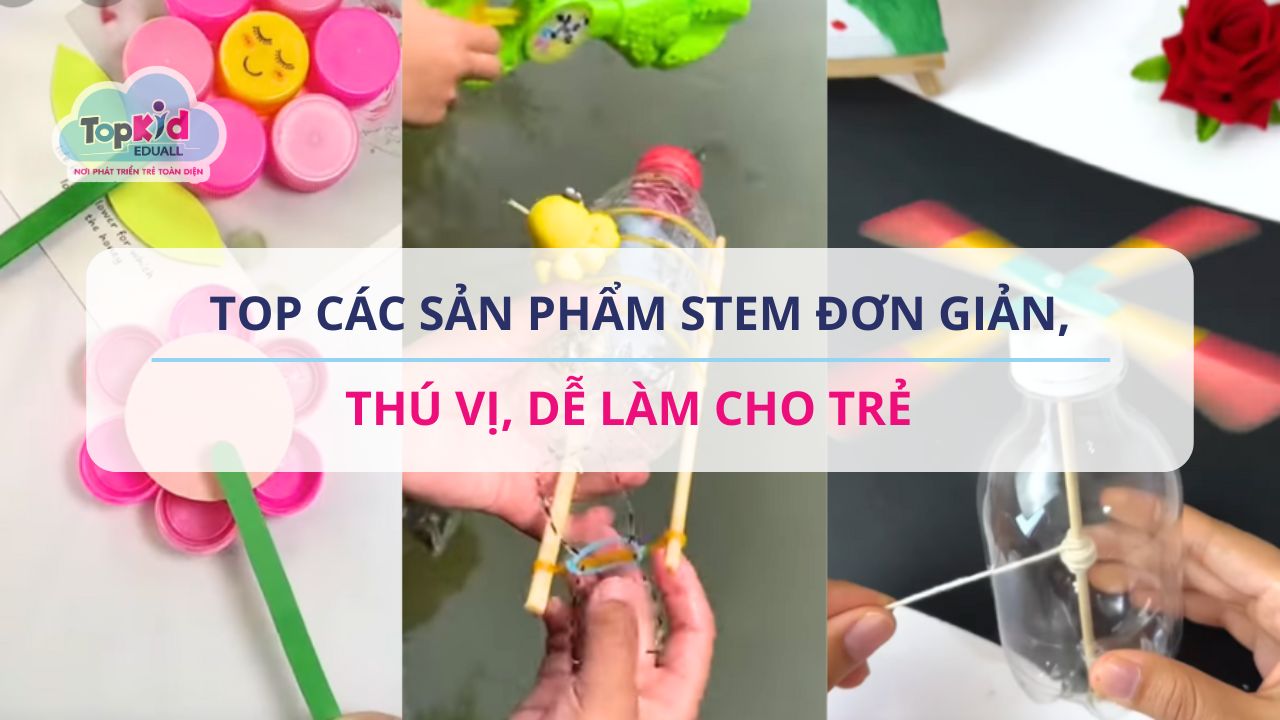 Top các sản phẩm STEM đơn giản, thú vị, dễ làm cho trẻ