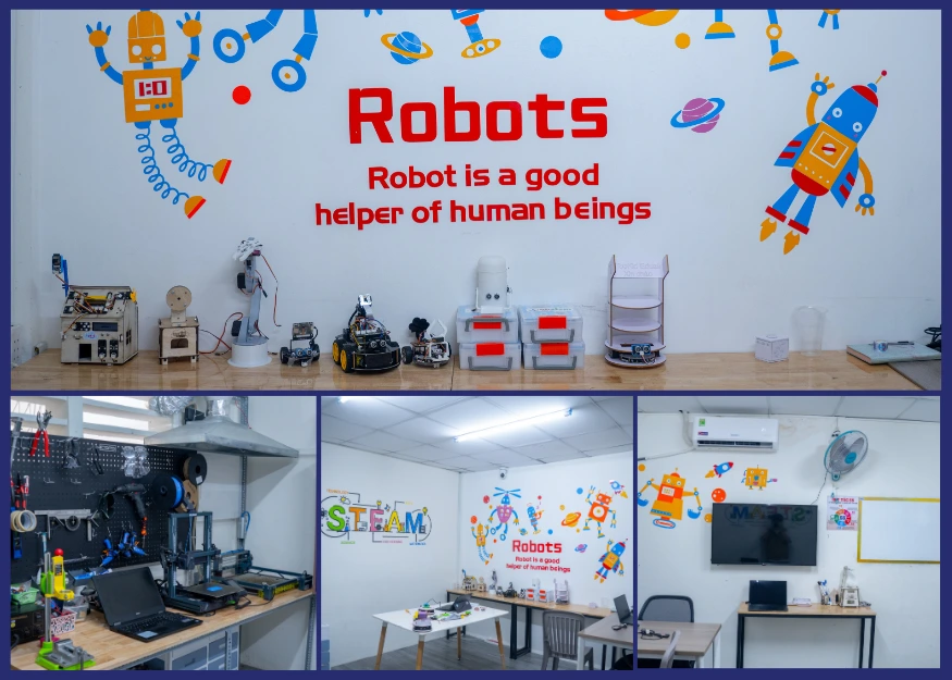 phòng học của TOPKID STEAM ROBOTICS