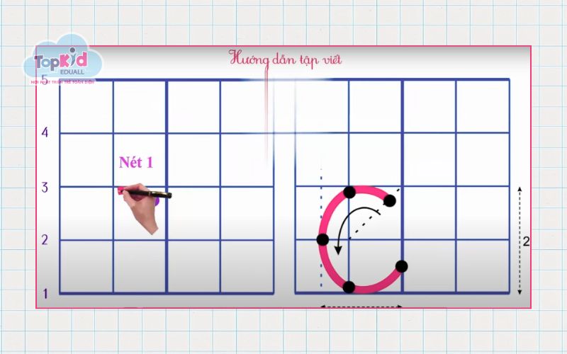 Hình minh họa nét cong trái