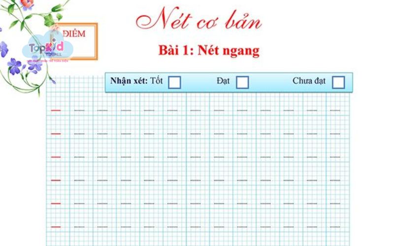 các nét cơ bản lớp 1