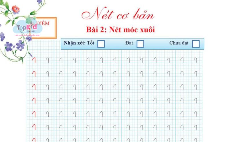 các nét cơ bản lớp 1