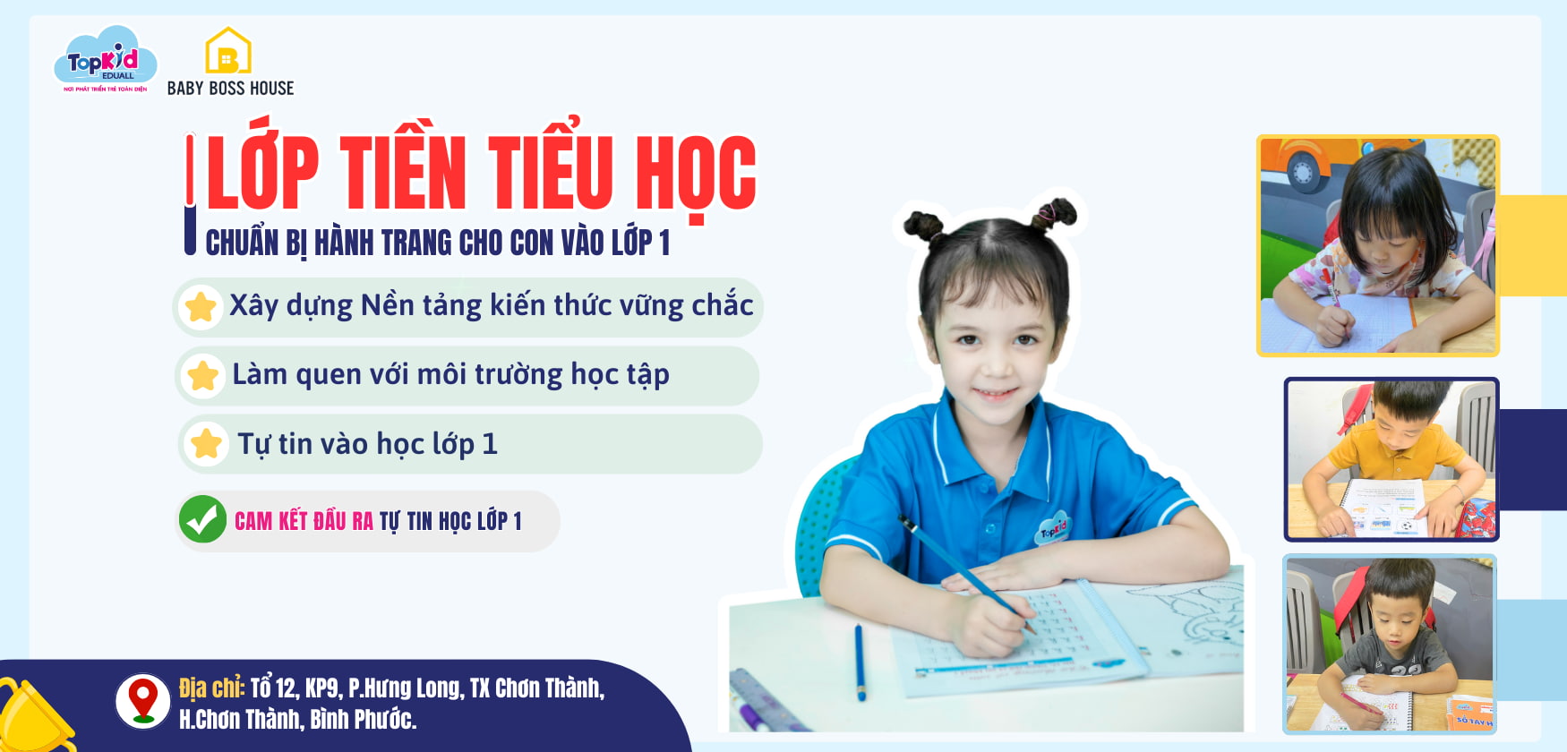 Lớp tiền tiểu học bình phước