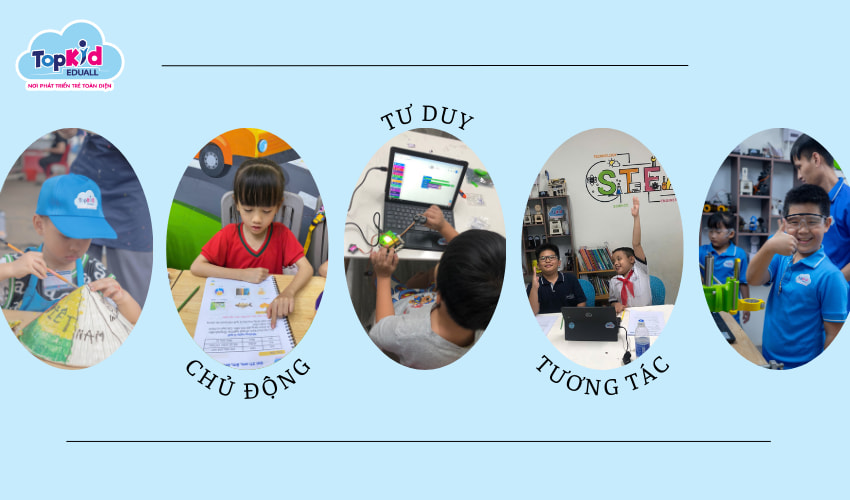 TOPKID EDUALL chú trọng phát triển kỹ năng tự học tự nhiên TOPKID EDUALL chú trọng phát triển kỹ năng tự học tự nhiên