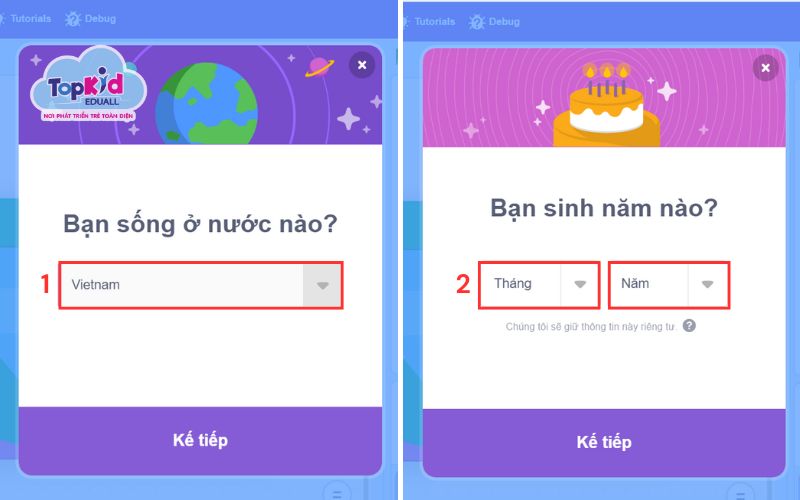 Bước 3: Điền thông tin cơ bản 1