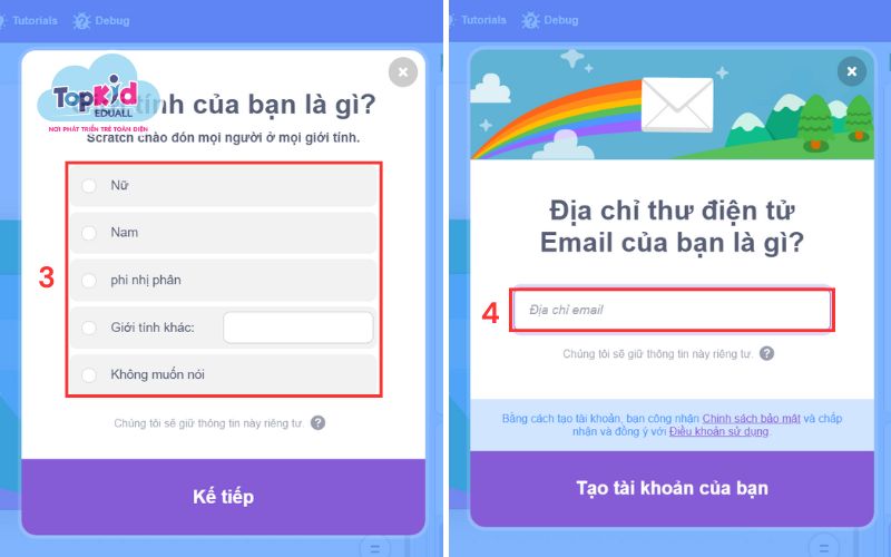 Bước 3: Điền thông tin cơ bản 2