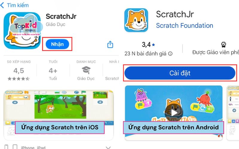 Cách tải Scratch trên điện thoại và máy tính bảng
