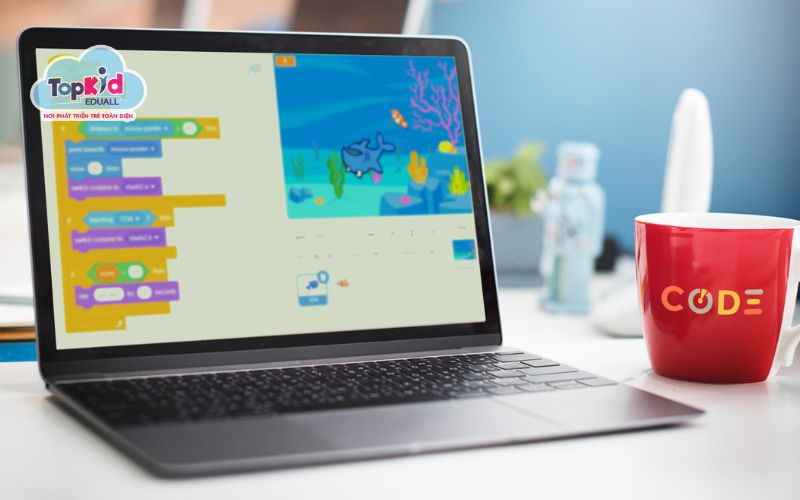 Hình ảnh giao diện ngôn ngữ lập trình AI Scratch