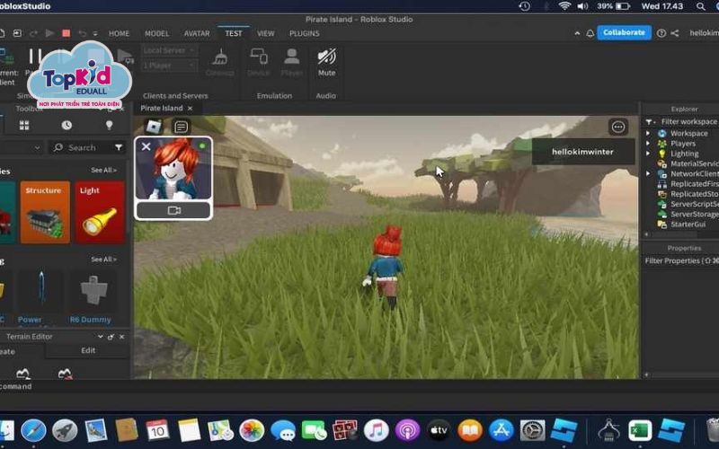 Ứng dụng lập trình Roblox Studio (Lua)