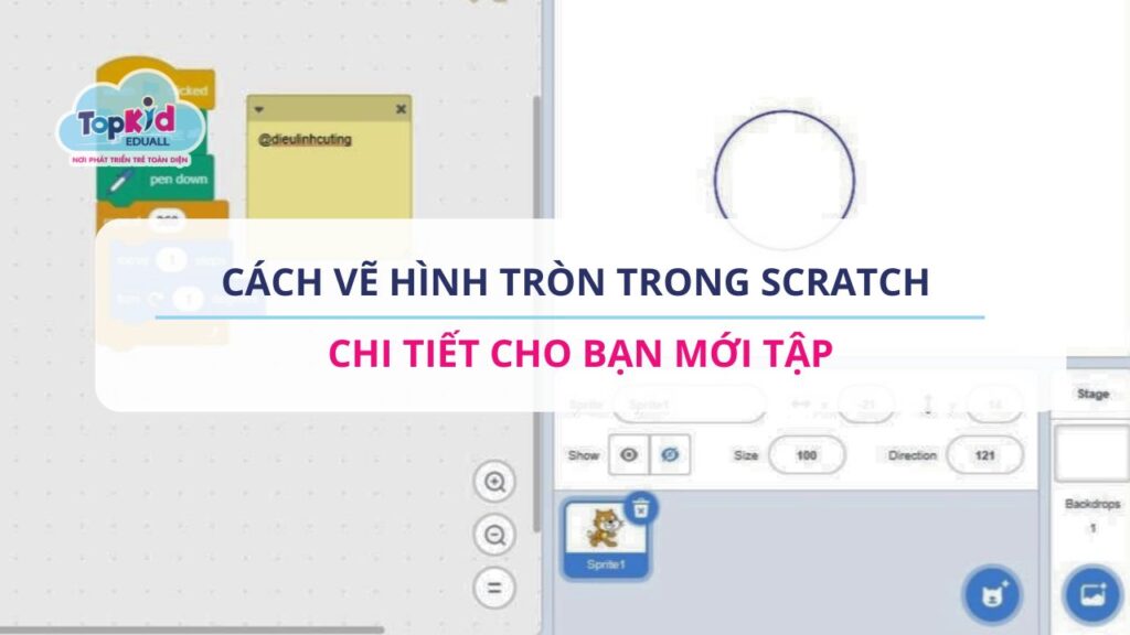 Cách vẽ hình tròn trong Scratch chi tiết cho bạn mới tập