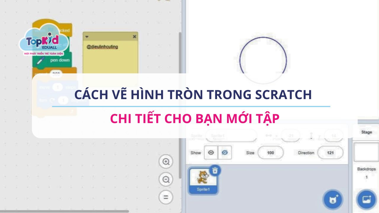 Cách vẽ hình tròn trong Scratch chi tiết cho bạn mới tập