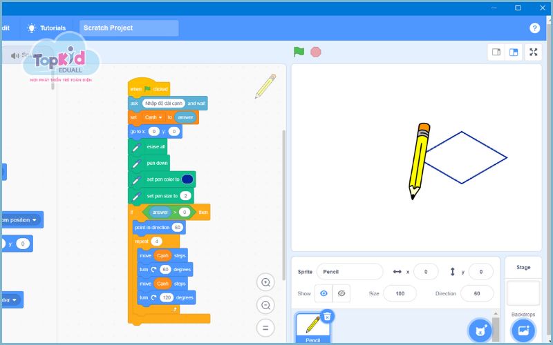 Cách 2: Hỏi input từ bàn phím