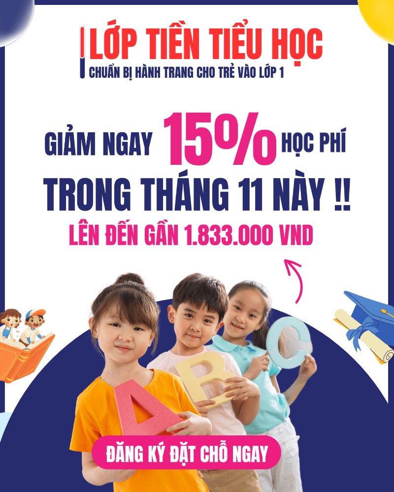 lớp tiền tiểu học popup