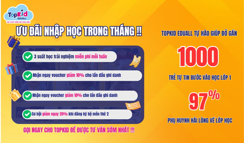 Kết quả thực tế tại TOPKID EDUALL