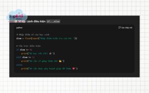 Danh sách các lệnh trong Python & cách dùng cho trẻ mới học