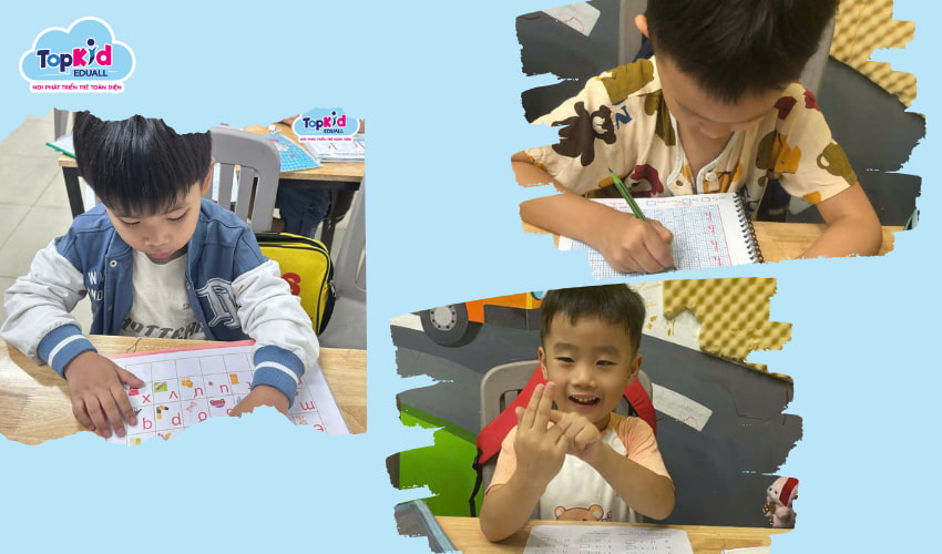 Chương trình học được thiết kế phù hợp với độ tuổi chuẩn chương trình Bộ GD