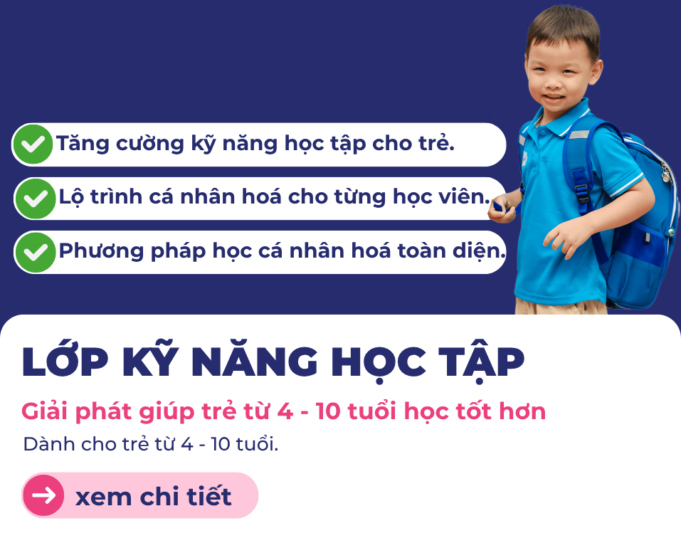 Lớp kỹ năng học tập cho trẻ
