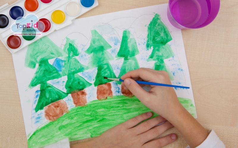 Bước 3 – Tô lớp màu nền đầu tiên