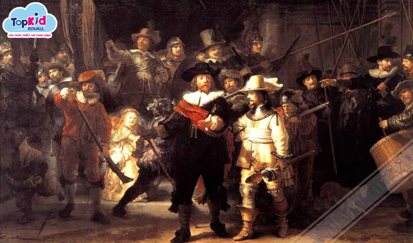 Trường phái Baroque: Bức tranh The Night Watch của Rembrandt
