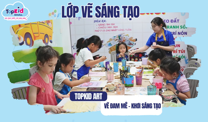 Lớp vẽ ở TOPKID EDUALL