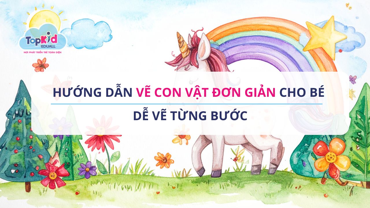 Hướng dẫn vẽ con vật đơn giản cho bé | Dễ vẽ từng bước