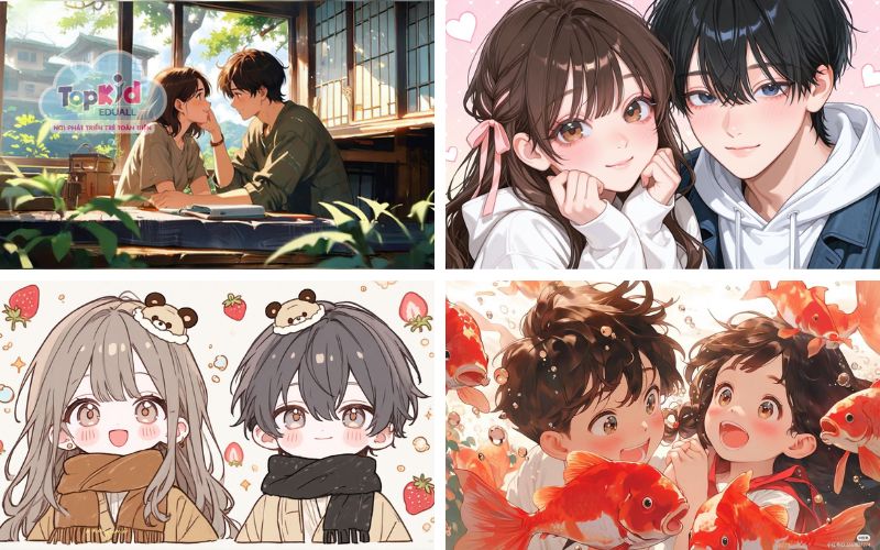 Ý tưởng vẽ anime couple lãng mạn & Tình cảm (15+ Ý tưởng)
