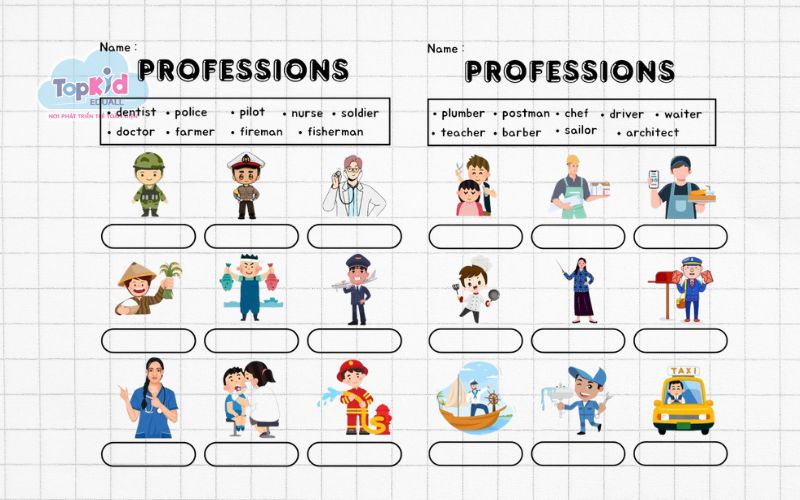 Bài tập chủ đề 8: Nghề nghiệp (Jobs)