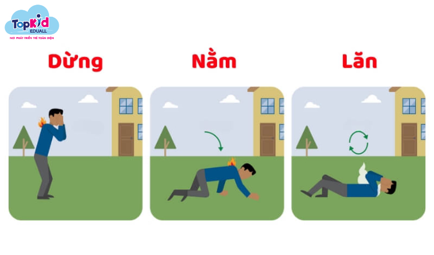 Kỹ năng xử lý khi quần áo bén lửa