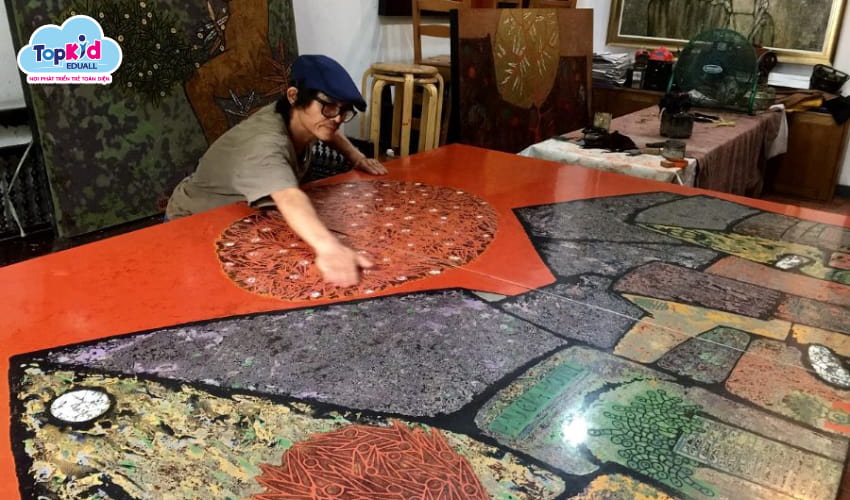 Lịch sử tranh sơn mài Việt Nam.