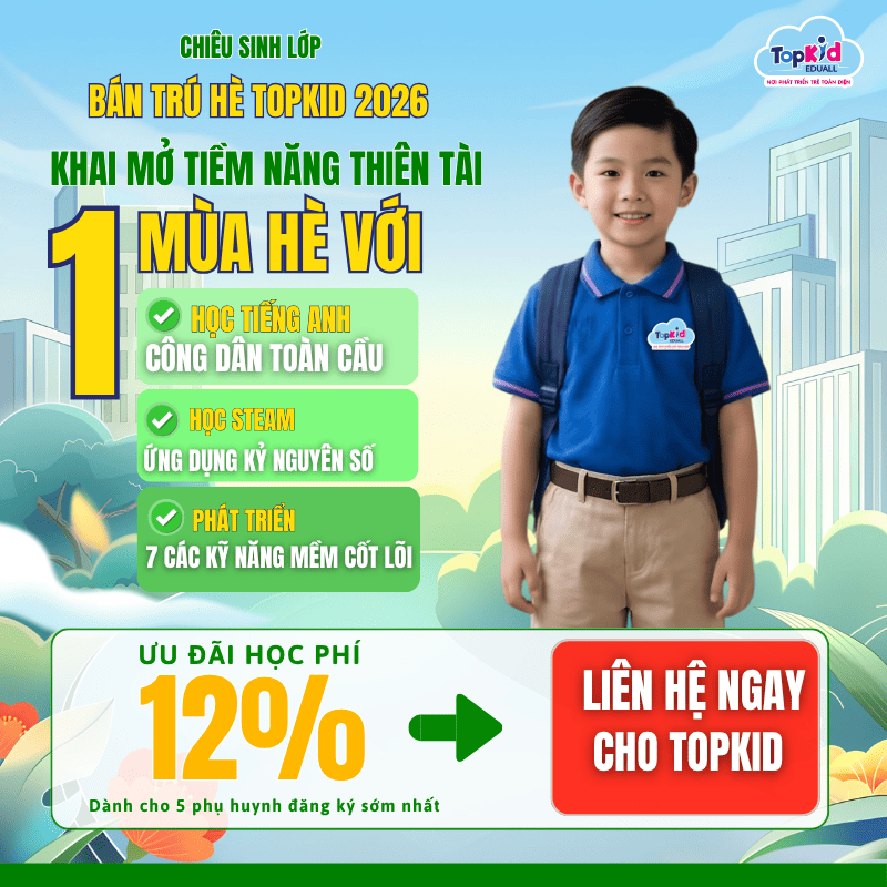 Tuyển sinh lớp bán trú hè 2026