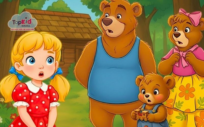 Truyện tiếng Anh cho bé: The Goldilocks and the Three Bears (Cô bé tóc vàng và gia đình nhà Gấu)