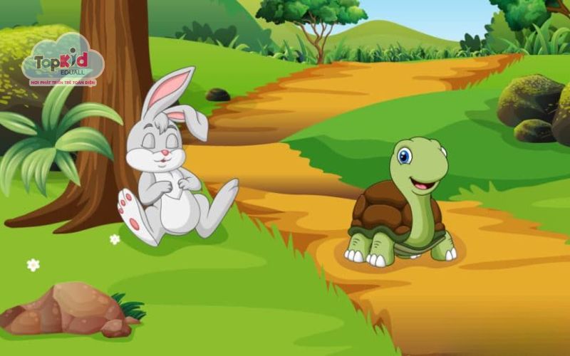 Truyện tiếng Anh cho bé: The Hare and the Tortoise (Thỏ và Rùa)