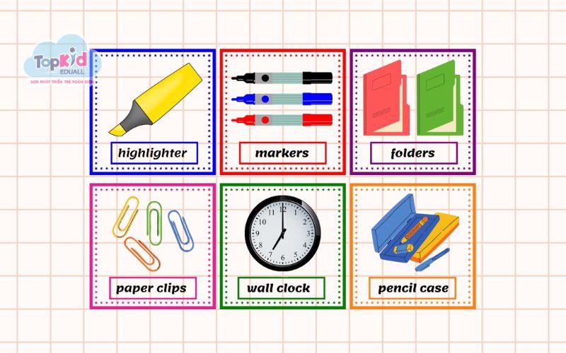 Từ Vựng Tiếng Anh: Đồ dùng học tập (School Supplies)