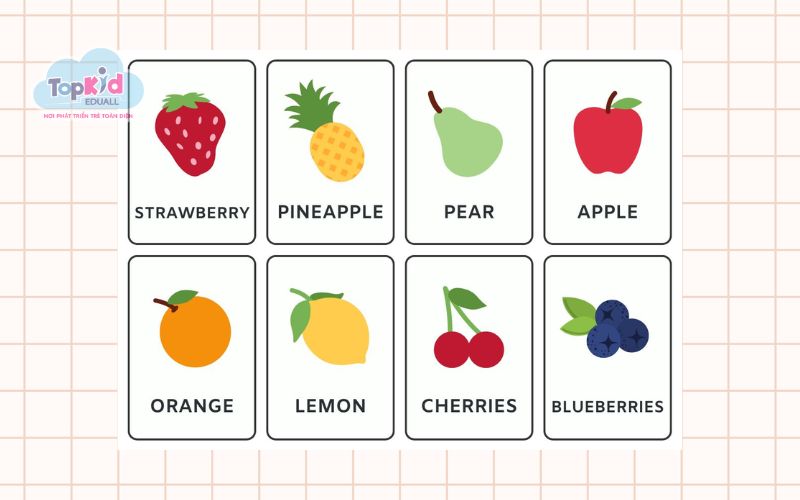 Từ Vựng Tiếng Anh: Trái cây & Rau củ (Fruits & Vegetables)