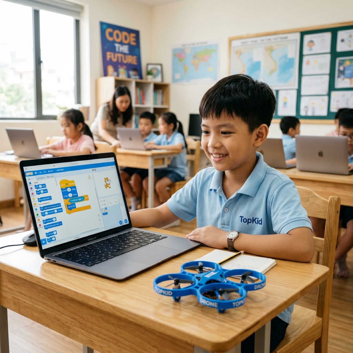 Lập trình Drone với Meblock