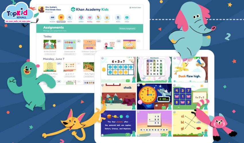 Khan Academy Kids – Tiêu chuẩn vàng của giáo dục miễn phí. Khan Academy Kids – Tiêu chuẩn vàng của giáo dục miễn phí.
